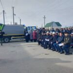 В селе Барскоон состоялось мероприятие по передаче специального оборудования для утилизации мусора.